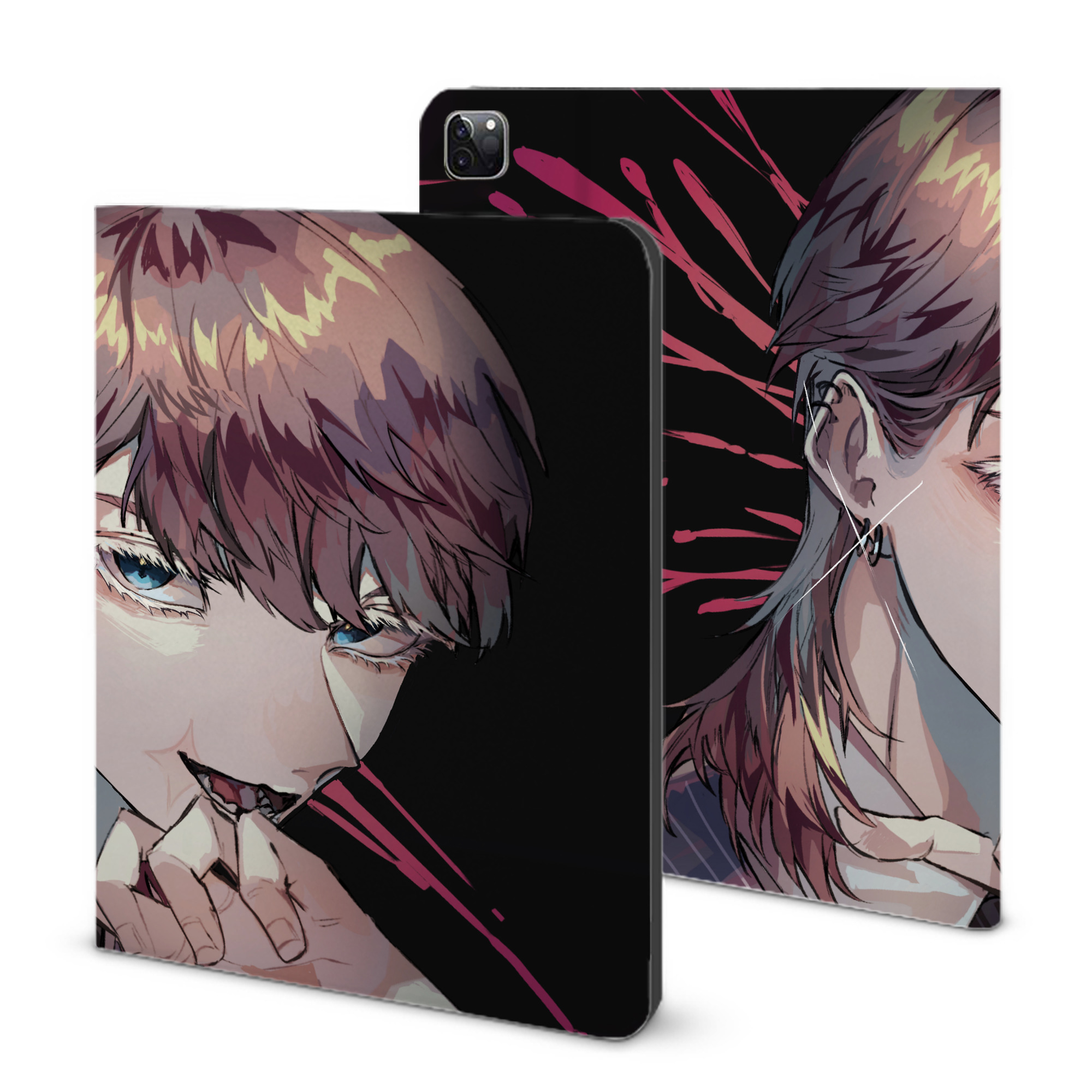（画像用） 東京リベンジャーズ Tokyo Revengers IPad ケース ブック型 PUレザー TPU 耐衝撃 軽量 薄型 ペン収納なし 全面保護 IPad 各モデル対応